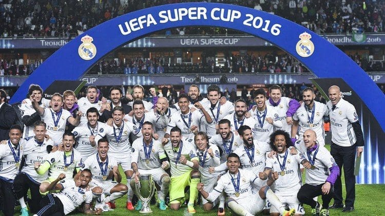 ريال مدريد يتوج بكأس السوبر الأوروبي على حساب اشبيليه