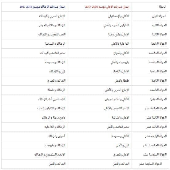 جدول-مباريات-الدوري-الدور-الاول