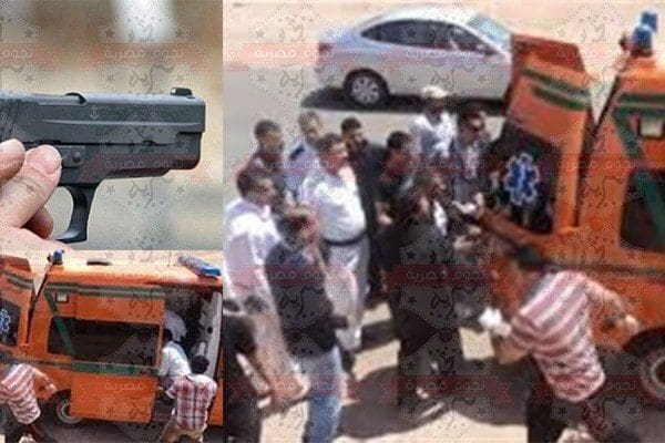 أمين الشرطة النار على شخصين بالشرقية