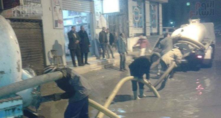 بالصور ..سيول بفوه ومطوبس والجهات الشمالية من كفر الشيخ