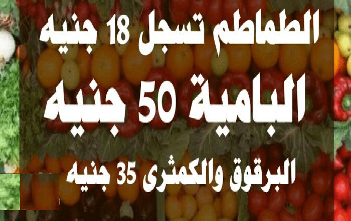 اسعار الخضر والفاكهة
