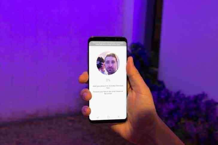 S8 facial recognition