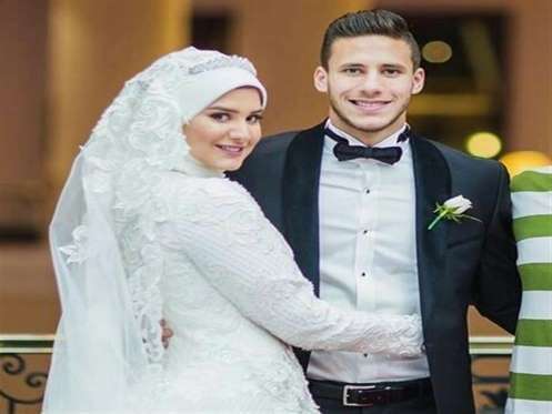 فستان حبيبة إكرامي زوجة رمضان صبحي