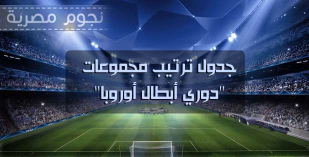 ترتيب دوري ابطال اوروبا