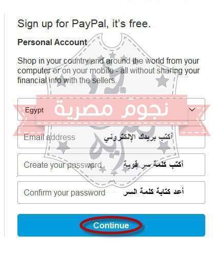 فتح حساب باى بال paypal