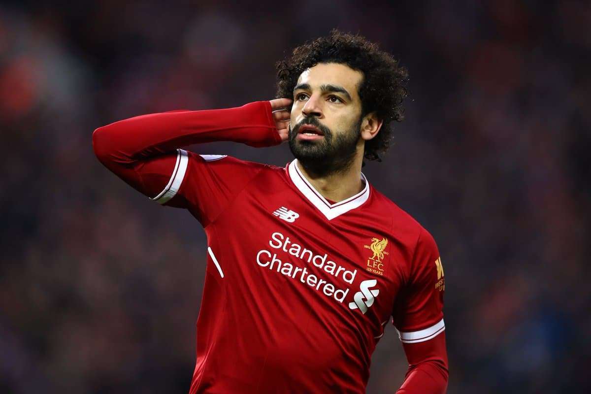 النجم محمد صلاح لاعب المنتخب المصري وليفربول لانجليزي