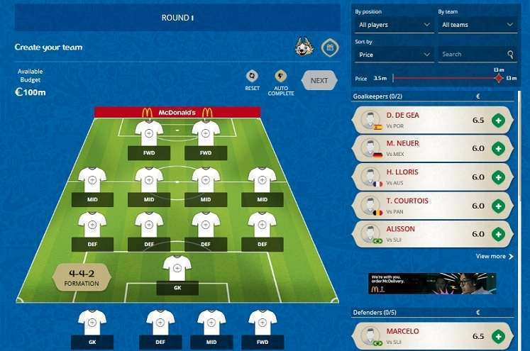 فانتازي كأس العالم