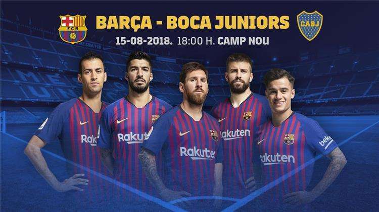 موعد مباراة برشلونة وبوكاجونيورز كأس خوان جامبر والقنوات الناقلة