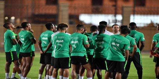 استعدادات المنتخب السعودي لمباراة بوليفيا