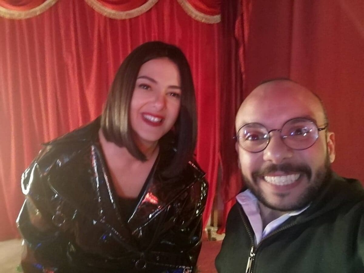 مينا مجدي والفنانة دنيا سمير غانم 