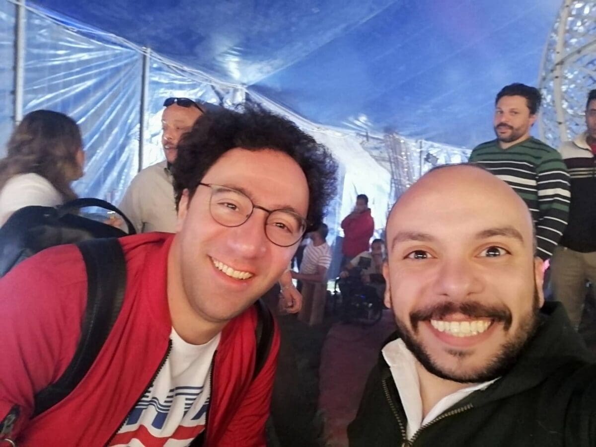مينا مجدي والفنان محمد سلام 