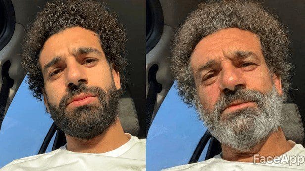 صورة محمد صلاح على تطبيق فيس اب