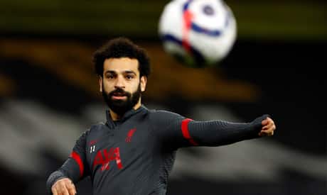 لاعب وسط ليفربول المصري محمد صلاح. وكالة فرانس برس