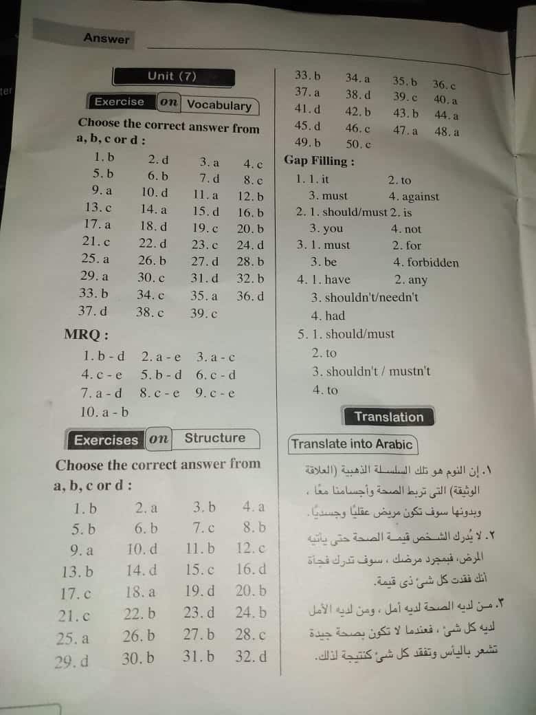 حل كتاب المعاصر أول ثانوي انجليزي 2021