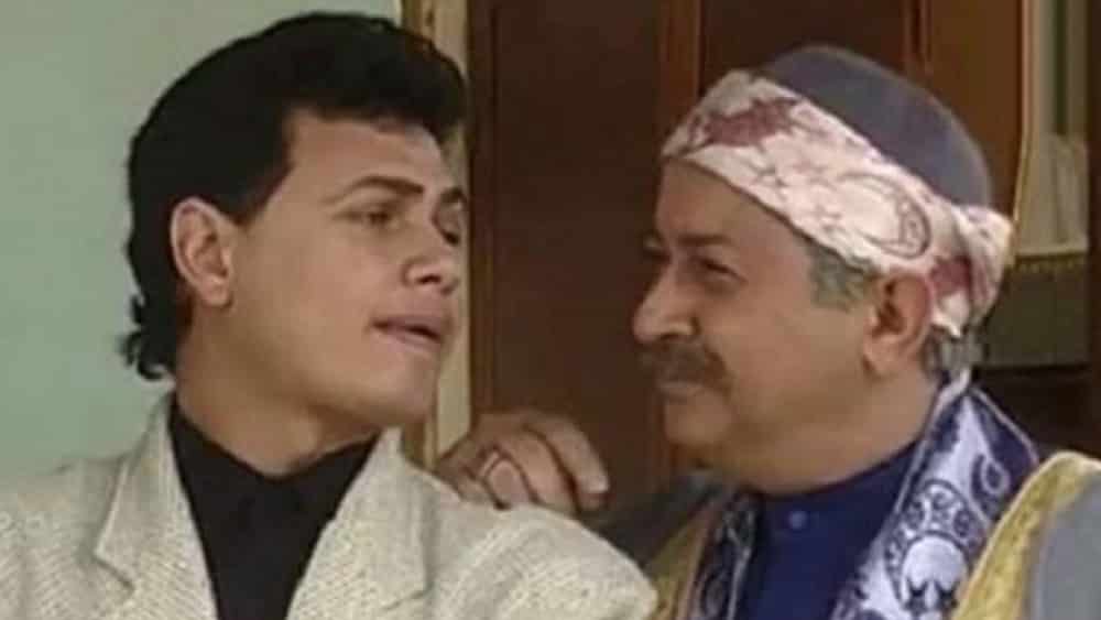 محمد رياض ونور الشريف في مسلسل لن أعيش في جلباب أبي