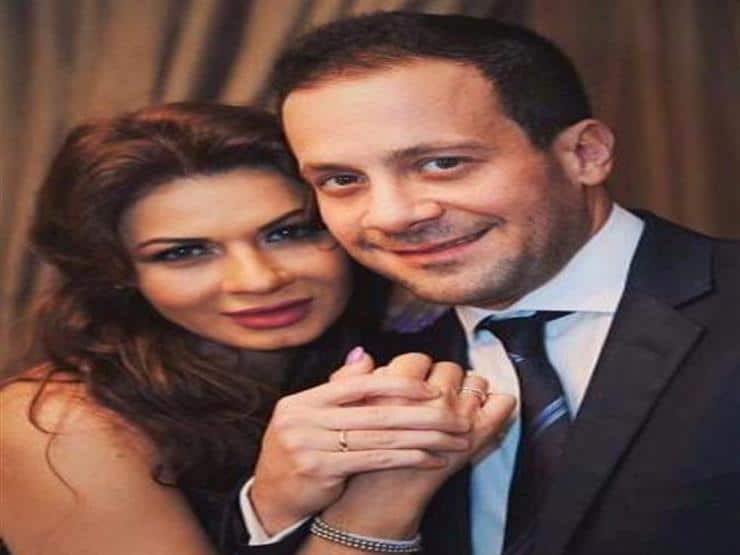 نجلاء بدر وزوجها 