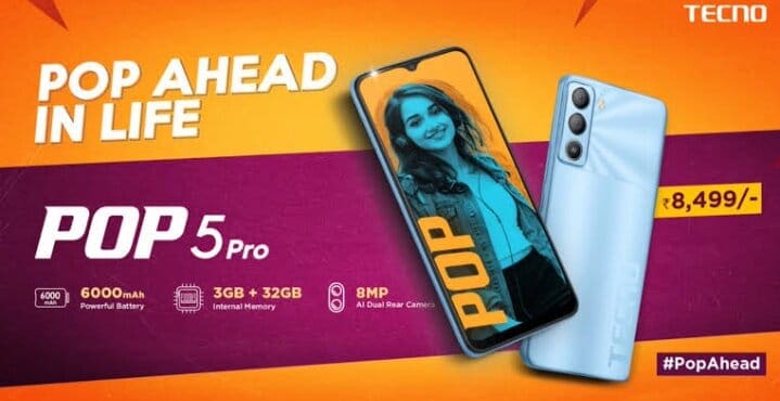 Tecno Pop 5 Pro Show