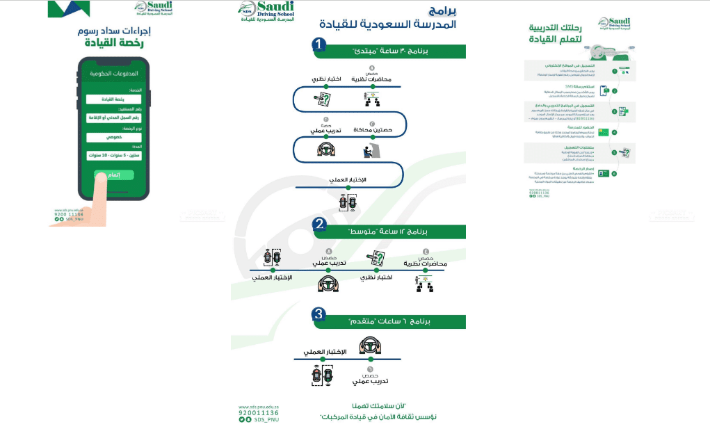 استخراج رخصة القيادة وتعليم القيادة في مدرسة دلة