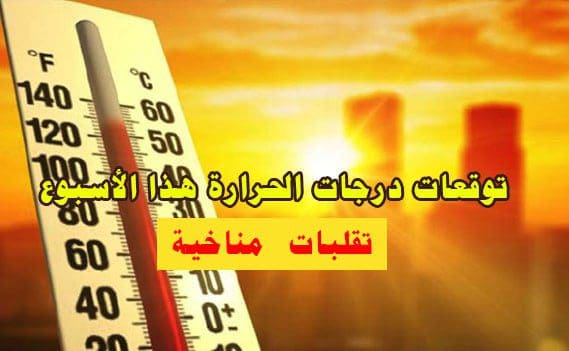 توقعات درجات الحرارة