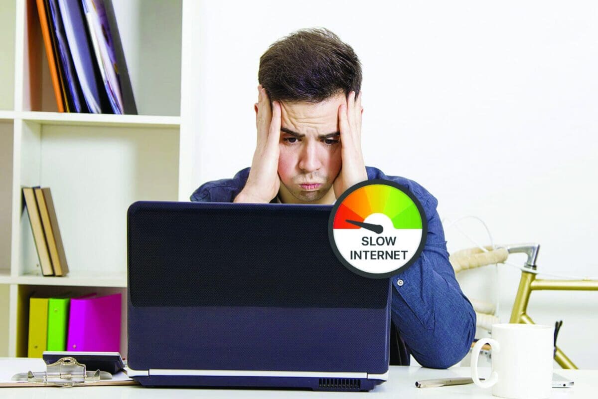 حل مشكلة بطء الإنترنت