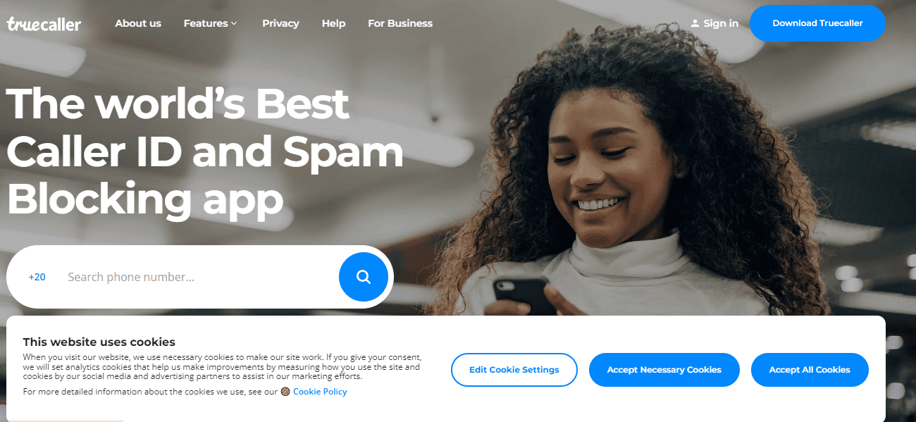موقع Truecaller