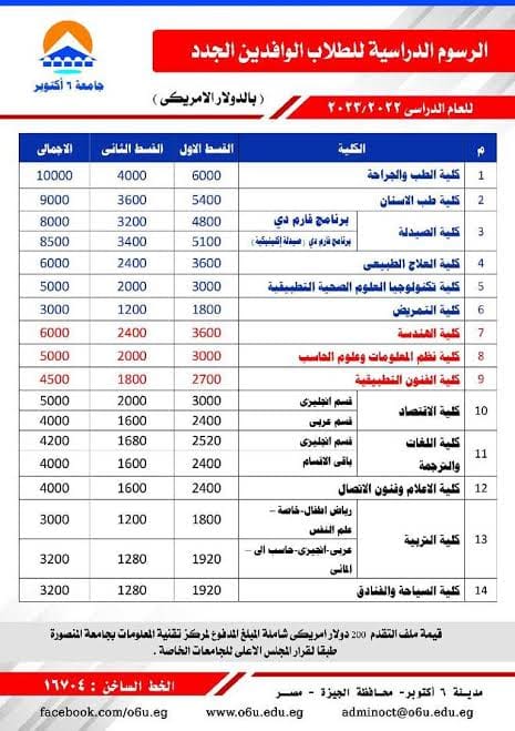 جامعة 6 أكتوبر