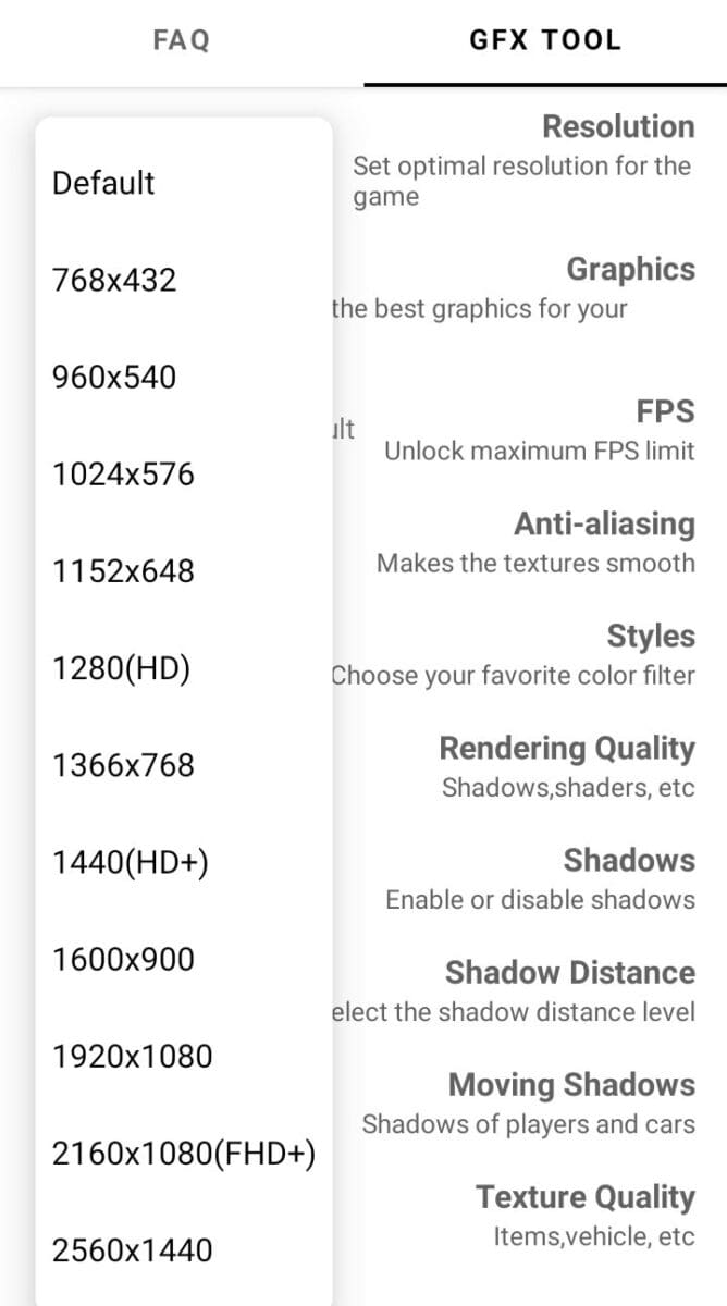 gfx tool for Pubg mobile