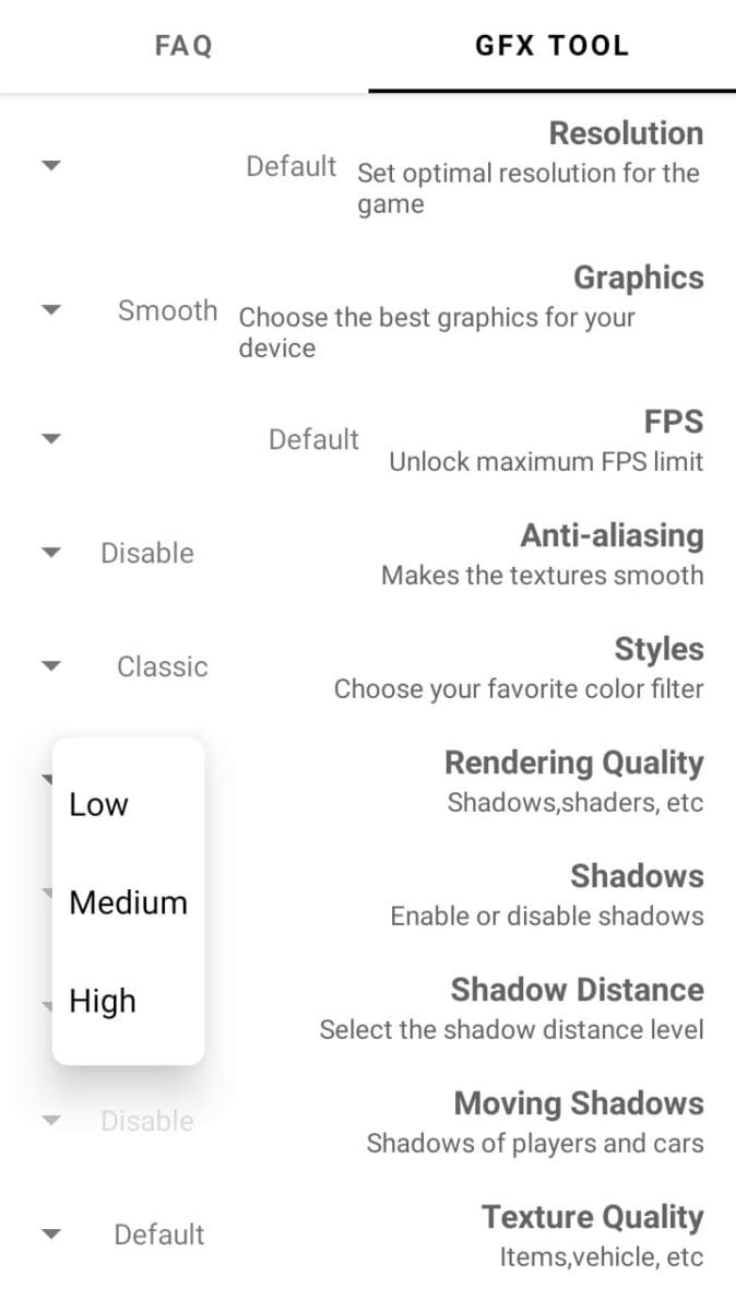 gfx tool for Pubg mobile 