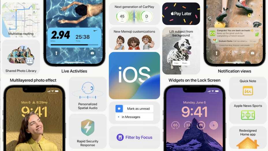 مميزات نظام تشغيل ios 16