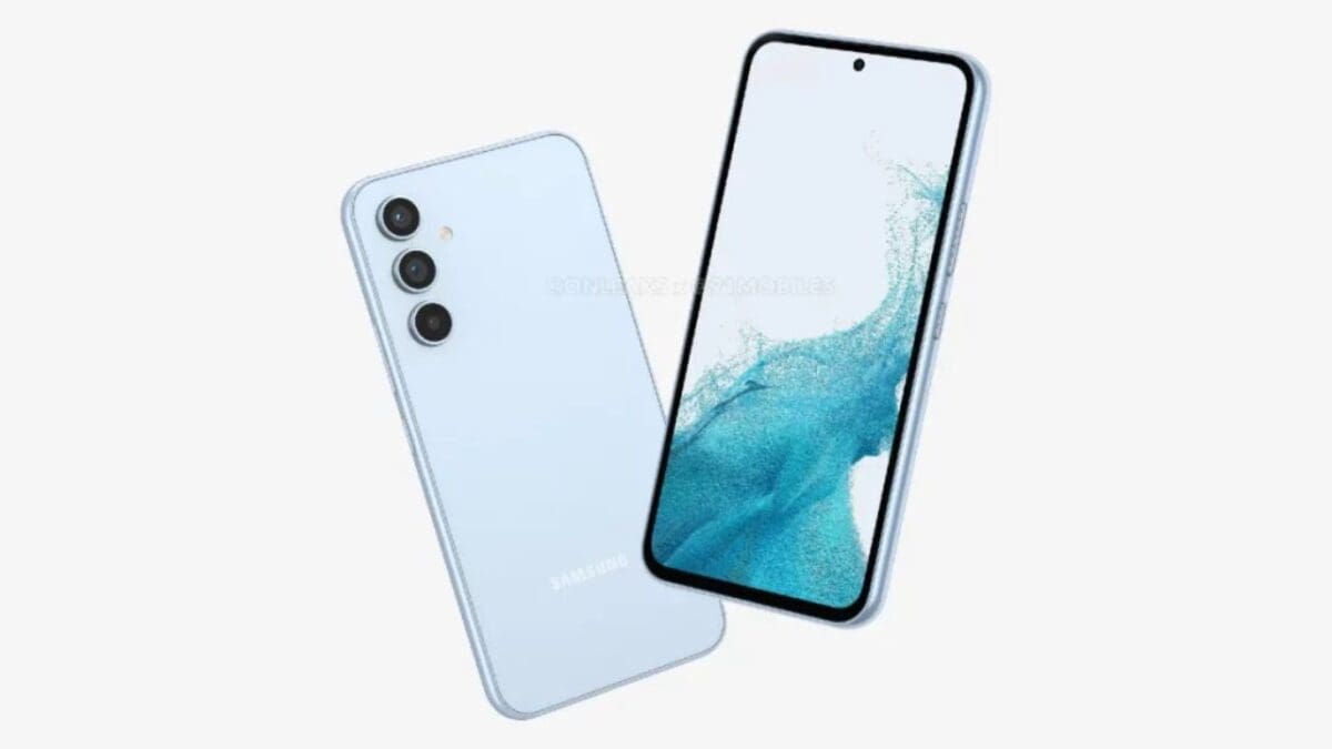 قبل الإطلاق الرسمي.. الكشف عن تصميم Samsung Galaxy A54 5G بشاشة عرض مثقوبة وكاميرات ثلاثية