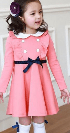 فساتين اطفال سواريه شتوي وموديلات فساتين تركي موضة 2023