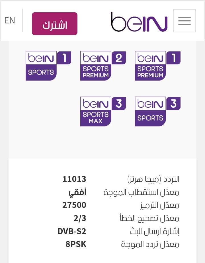 ما هو تردد قناة beIN sport 1 المفتوحة ؟ لمشاهدة كأس العالم قطر 2022