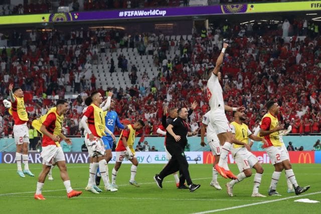 المغرب تتأهل إلى ثمن النهائي في كأس العالم قطر 2022