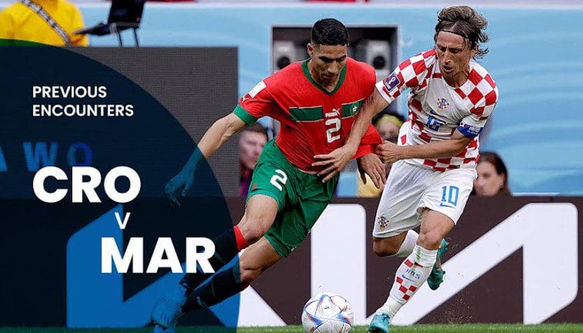 مباراة المغرب وكرواتيا في كأس العالم 2022