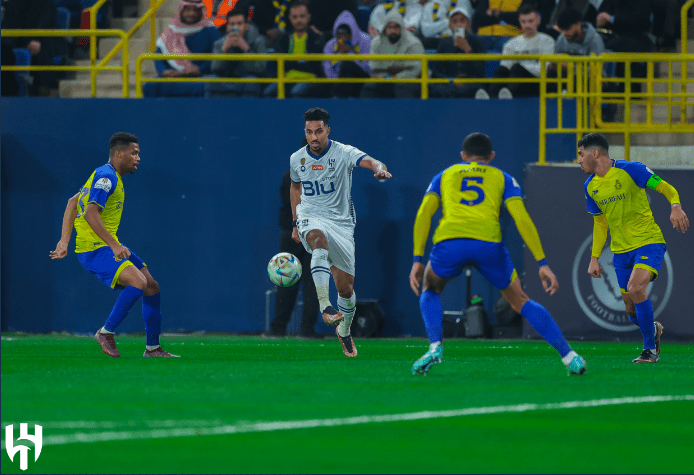 من مباراة النصر والهلال - من حساب الهلال على تويتر