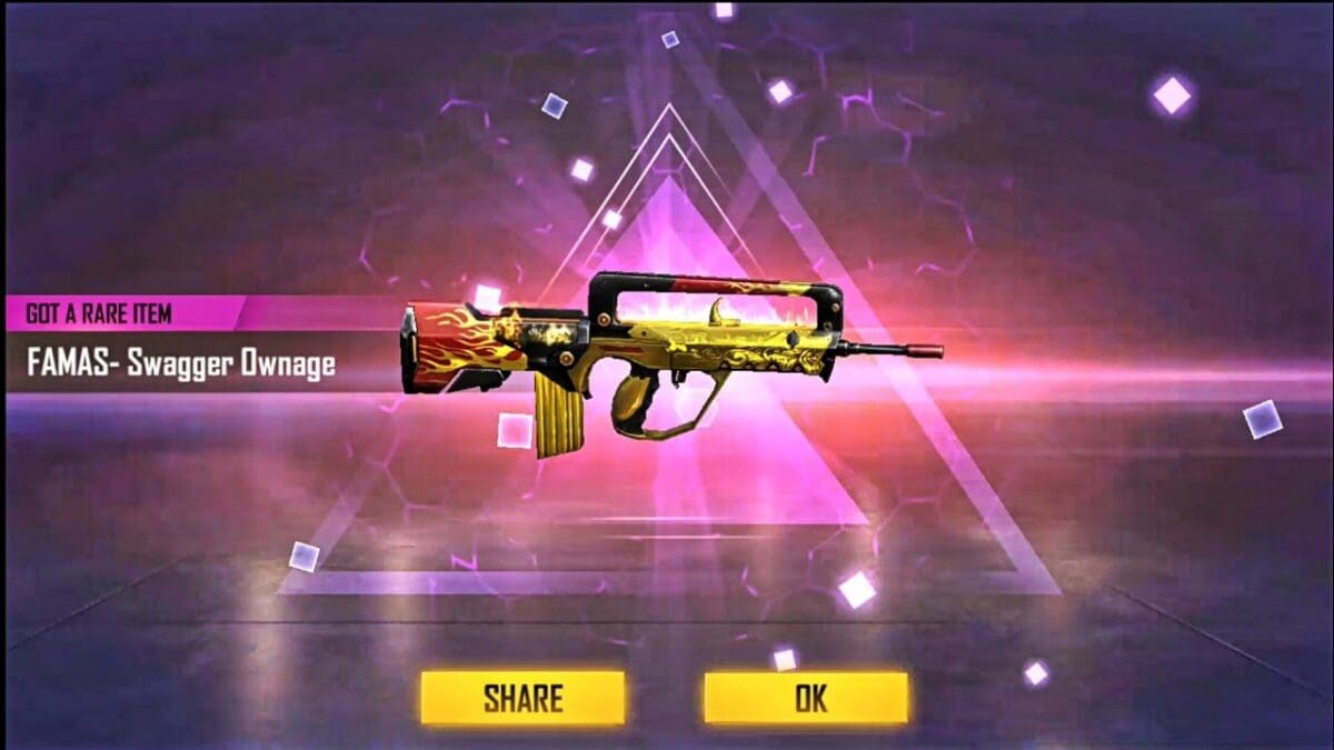 سلاح famas لعبة FREE FIRE