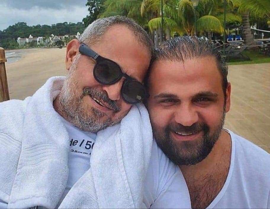 الفنان جورج وسوف وابنه وديع