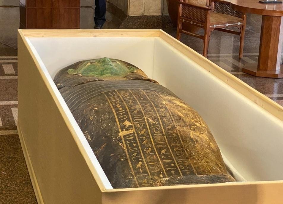الخارجية المصرية تنجح في استعادة التابوت الأخضر من الولايات المتحدة