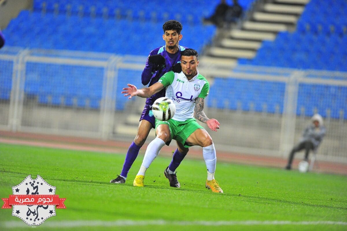 جانب من مواجهة الخلود والأهلي في دوري الدرجة الأولى السعودي 2023