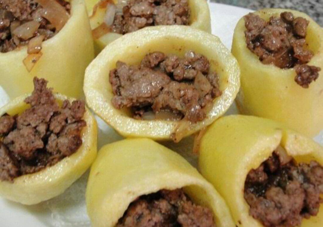 صورة البطاطس المحشية باللحم 
