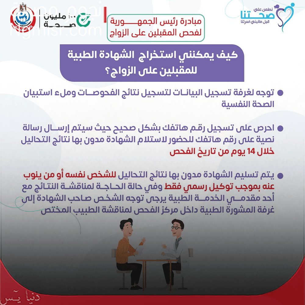 فحص المقبلين على الزواج