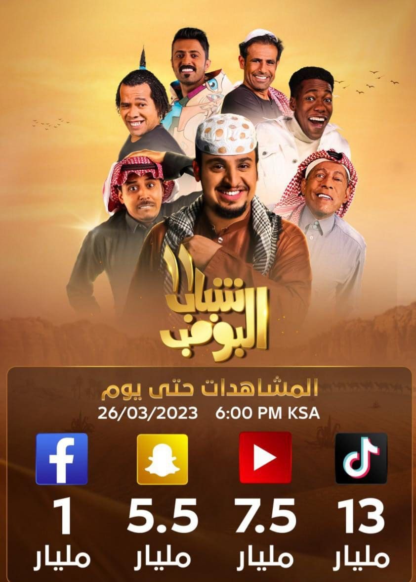 أعداد مشاهدات مسلسل شباب البومب 11 على السوشيال ميديا