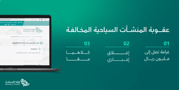 عقوبات المنشئات السياحية المخالفة في السعودية
