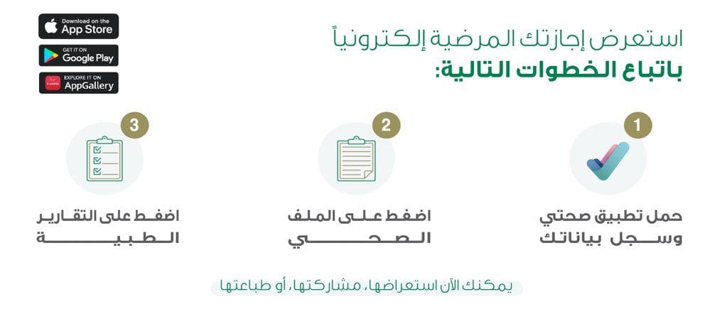 كيفية عمل استعلام الاجازات المرضية عبر منصة صحتي 