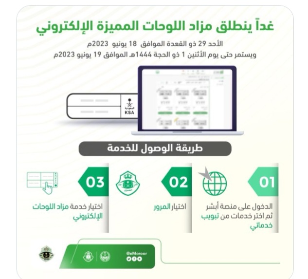 موعد طرح مزاد اللوحات المميزة