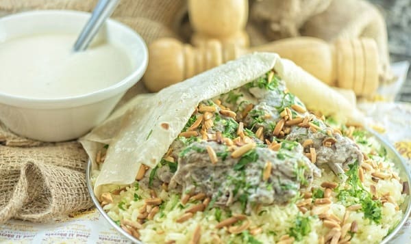طريقة عمل لبن المنسف الأردني