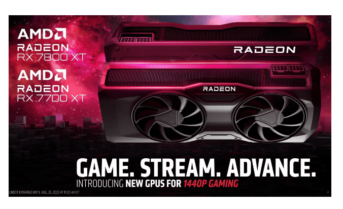 تعلن AMD عن إصدار بطاقات الرسوم Radeon RX 7800 XT و7700 XT.