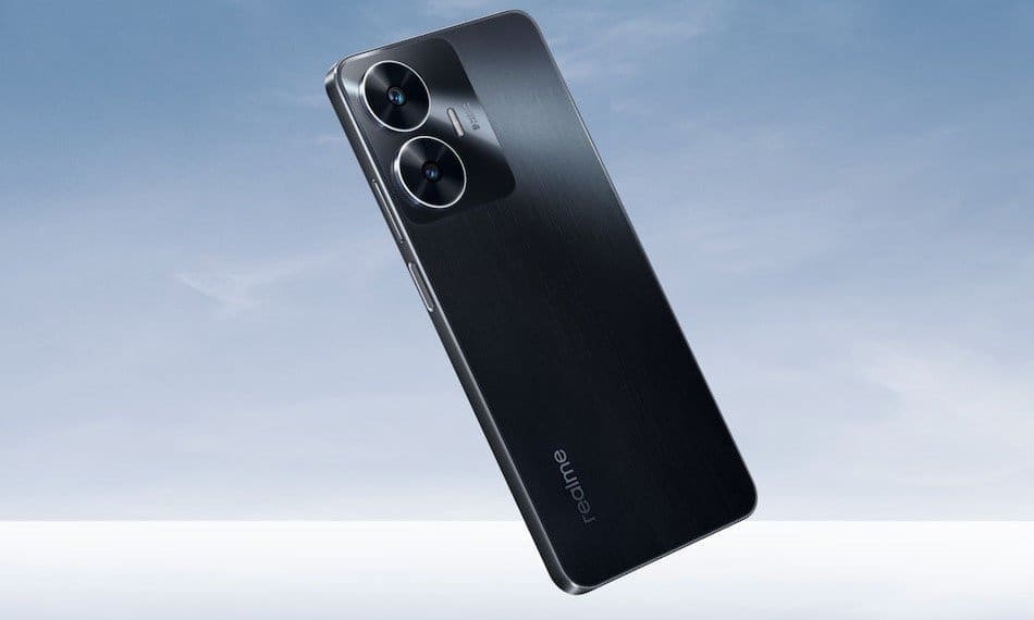 هاتف Realme C55 بظهره الأسود