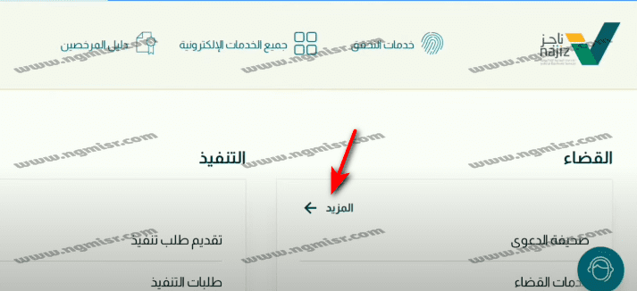 الاستعلام عن القضايا عبر بوابة ناجز