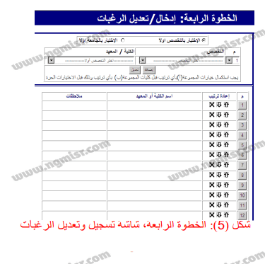 خطوات تسجيل الرغبات 2023